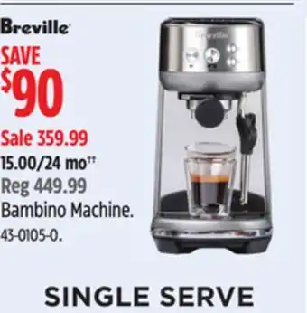 Canadian Tire Smeg bambino machine offer