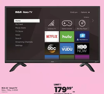Real Canadian Superstore Rca 32 smart tv offer