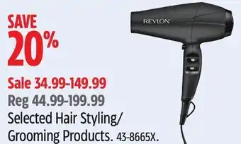 Canadian Tire Revlon selected hair styling/ grooming products offer