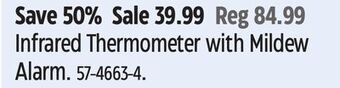 Canadian Tire Maximum infrared thermometer with mildew alarm offer
