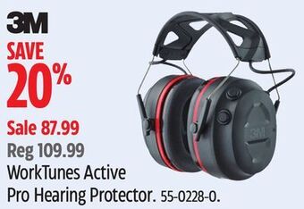 Canadian Tire 3m worktunes active pro hearing protector offer