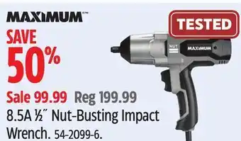 Canadian Tire Maximum 8.5a 1⁄2 nut-busting impact wrench offer