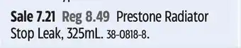 Canadian Tire Prestone radiator stop leak, 325ml offer