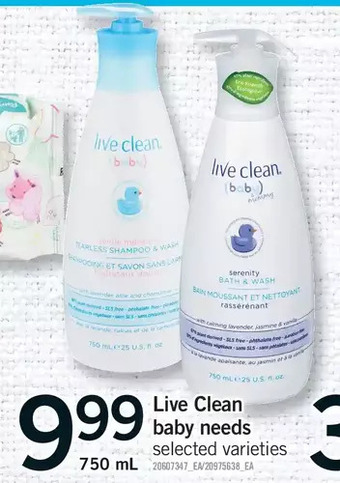 Fortinos Live clean baby needs offer