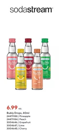Staples Sodastream bubly drops offer