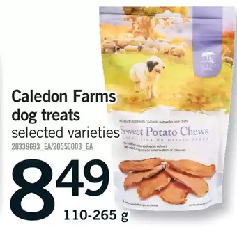 Fortinos Caledon farms dog treats offer
