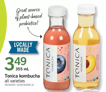 Fortinos Tonica kombucha offer