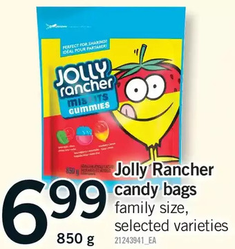 Fortinos Jolly rancher candy bags offer