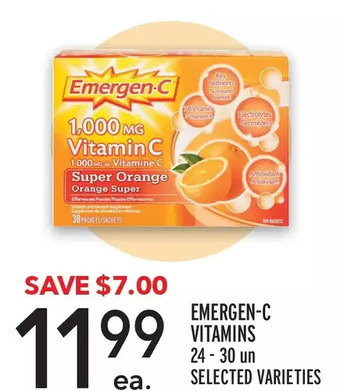 Metro Emergen-c vitamins offer