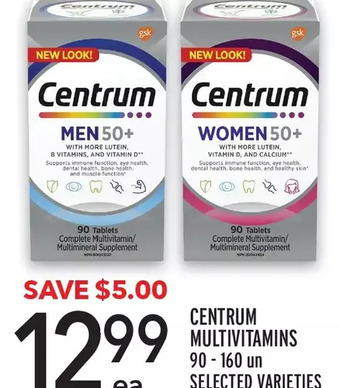 Metro Centrum multivitamins offer
