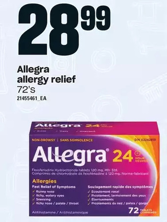 Loblaws Allegra allergy relief offer