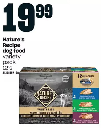 Loblaws Nature's recipe dog food offer