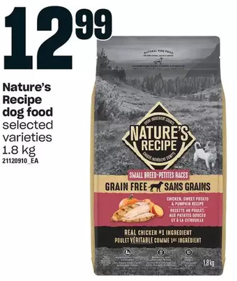 Loblaws Nature's recipe dog food offer