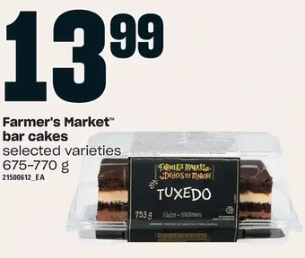 Loblaws Farmer's market bar cakes offer