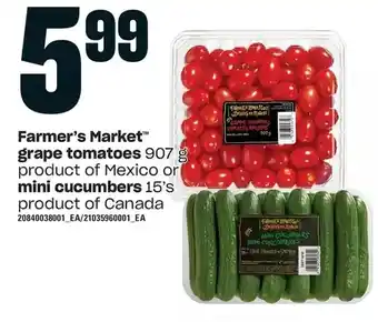 Loblaws Farmer's market grape tomatoes offer