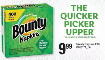 Loblaws Bounty napkins offer