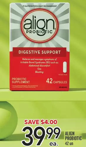 Metro Align probiotic offer