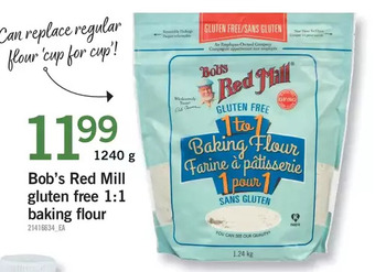 Fortinos Bob's red mill gluten free 1:1 baking flour offer