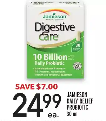 Metro Jamieson daily relief probiotic offer