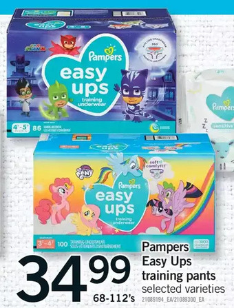 Fortinos Pampers easy ups training pants offer
