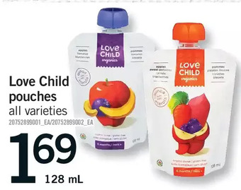 Fortinos Love child pouches offer