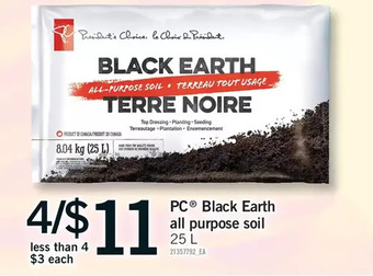 Fortinos Pc black earth all purpose soil offer
