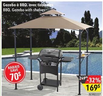 Sushi Shop Bbq. gazebo with shelves offer