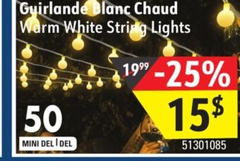 Sushi Shop Warm white string lights offer