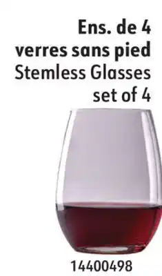 Sushi Shop Stemless glasses set of 4 offer