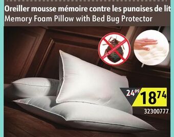 Sushi Shop Memory foam pillow with bed bug protector offer