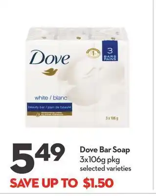 Longo's Dove bar soap offer