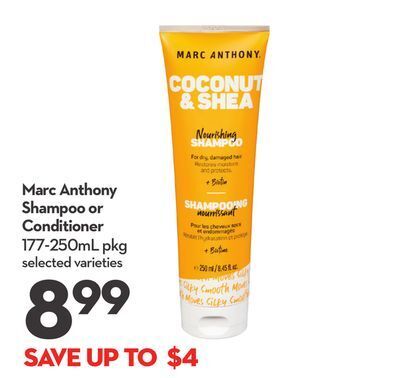 Longo's Marc anthony shampoo or conditioner offer