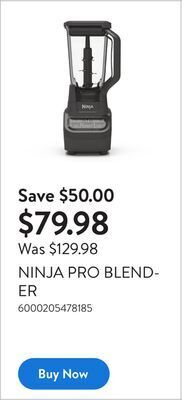 Walmart Ninja pro blender offer