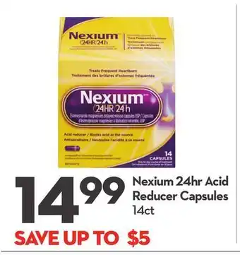 Longo's Nexium 24hr acid reducer capsules offer