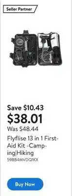 Walmart Flyflise 13 in 1 first-aid kit -camping|hiking offer