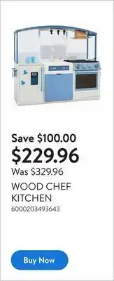 Walmart Wood chef kitchen offer