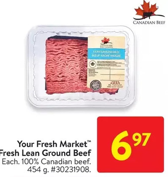 Walmart Your fresh market fresh lean ground beef offer