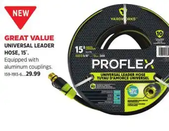 Canadian Tire Yardworks proflex universal leader hose, 15´ offer
