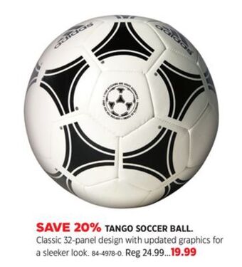 Canadian Tire Adidas tango soccer ball offer