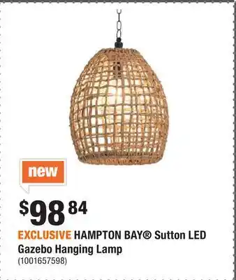 Home Depot Exclusive hampton bay® sutton led gazebo hanging lamp offer