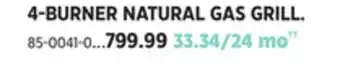 Canadian Tire Napoleon 4-burner natural gas grill offer