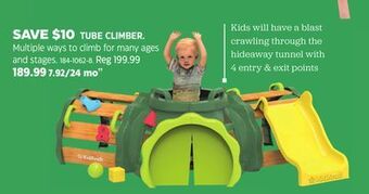 Canadian Tire Kid kraft tube climber offer