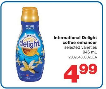 Wholesale Club International delight coffee enhancer, 946 ml offer