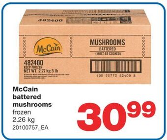 Wholesale Club Mccain battered mushrooms, 2.26 kg offer
