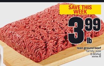Zehrs Markets Lean ground beef offer