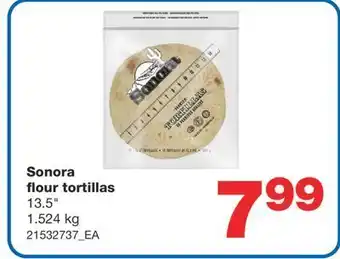Wholesale Club Sonora flour tortillas, 13.5 1.524 kg offer