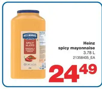 Wholesale Club Heinz spicy mayonnaise, 3.78 l offer