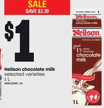 Zehrs Markets Neilson chocolate milk, 1 l offer