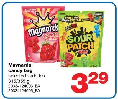 Wholesale Club Maynards candy bag, 315/355 g offer