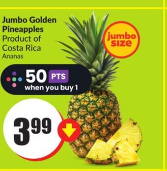 FreshCo Jumbo golden pineapples product of costa rica offer